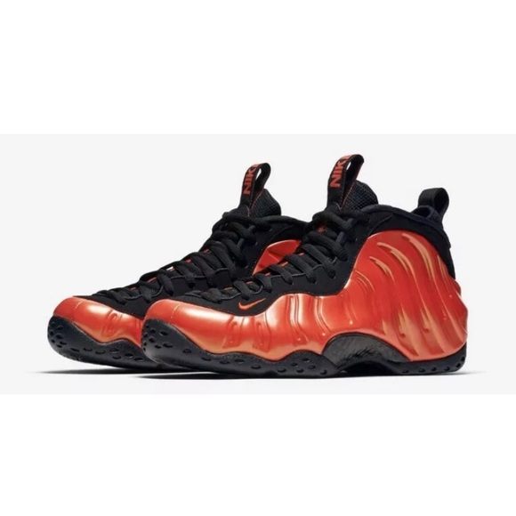 nike air foamposite one habanero red